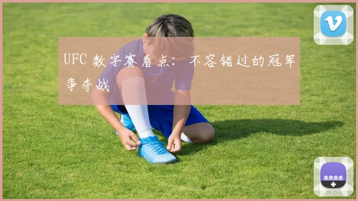 UFC 数字赛看点:不容错过的冠军争夺战